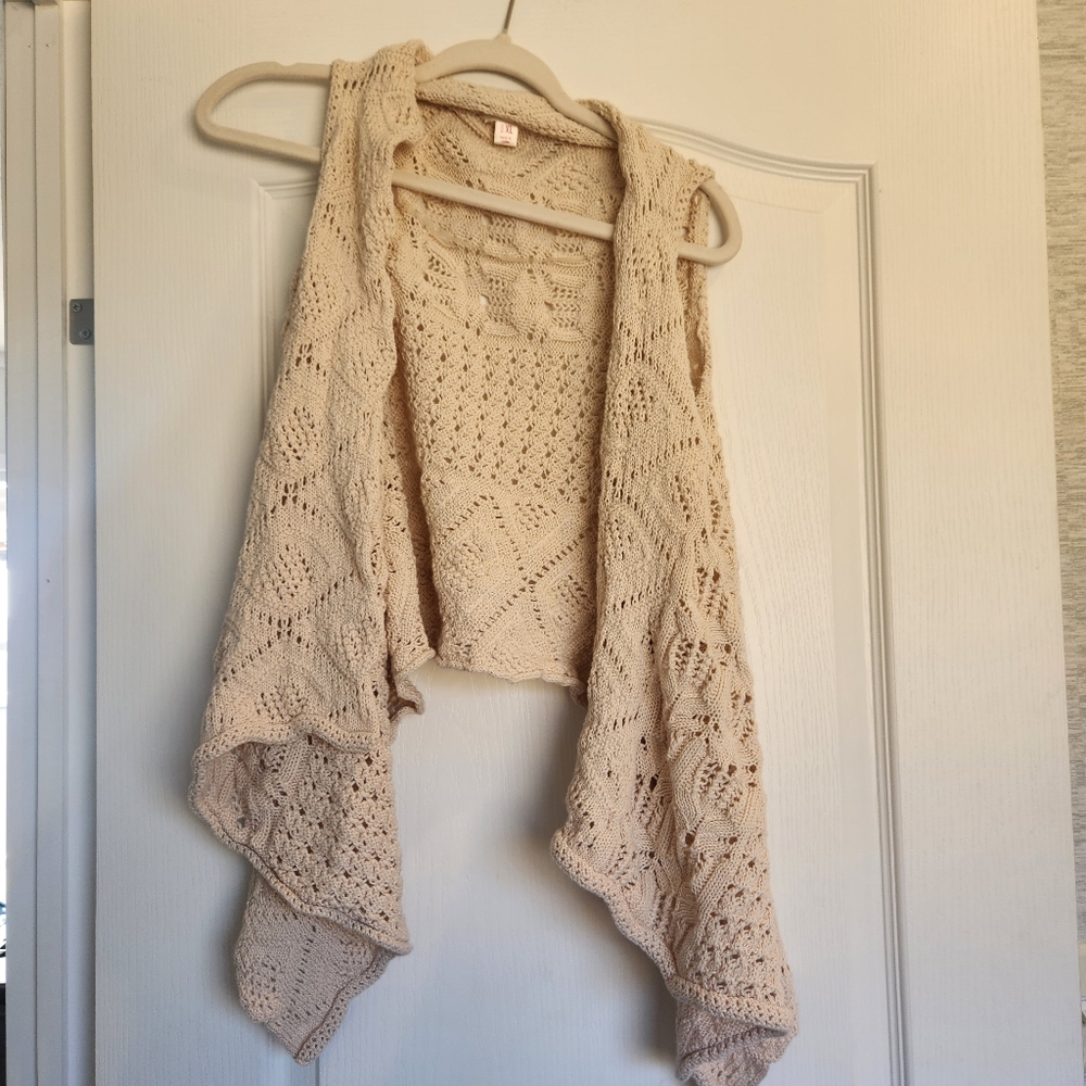 Mossimo Supply Co. Beige Knit Cardigan